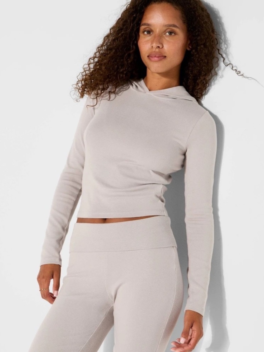 Women's Slim Fit Long Sleeve Hoodie - Wild Fable™ Gray XL